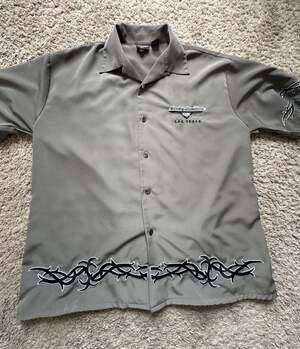 Harley-Davidson Cafe Las Vegas Embroidered Button Down Shirt Size L